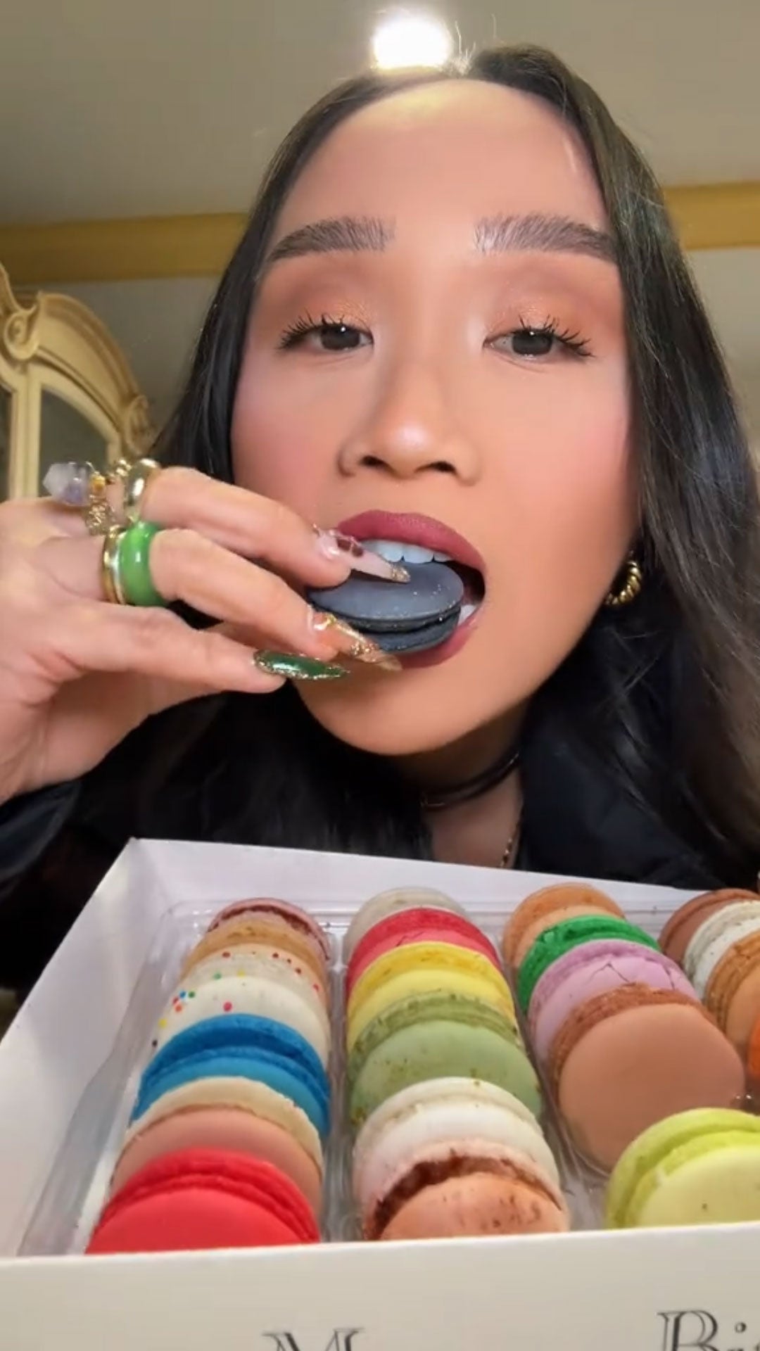 French Macarons - Macaron Bites American Flag (24 Count)