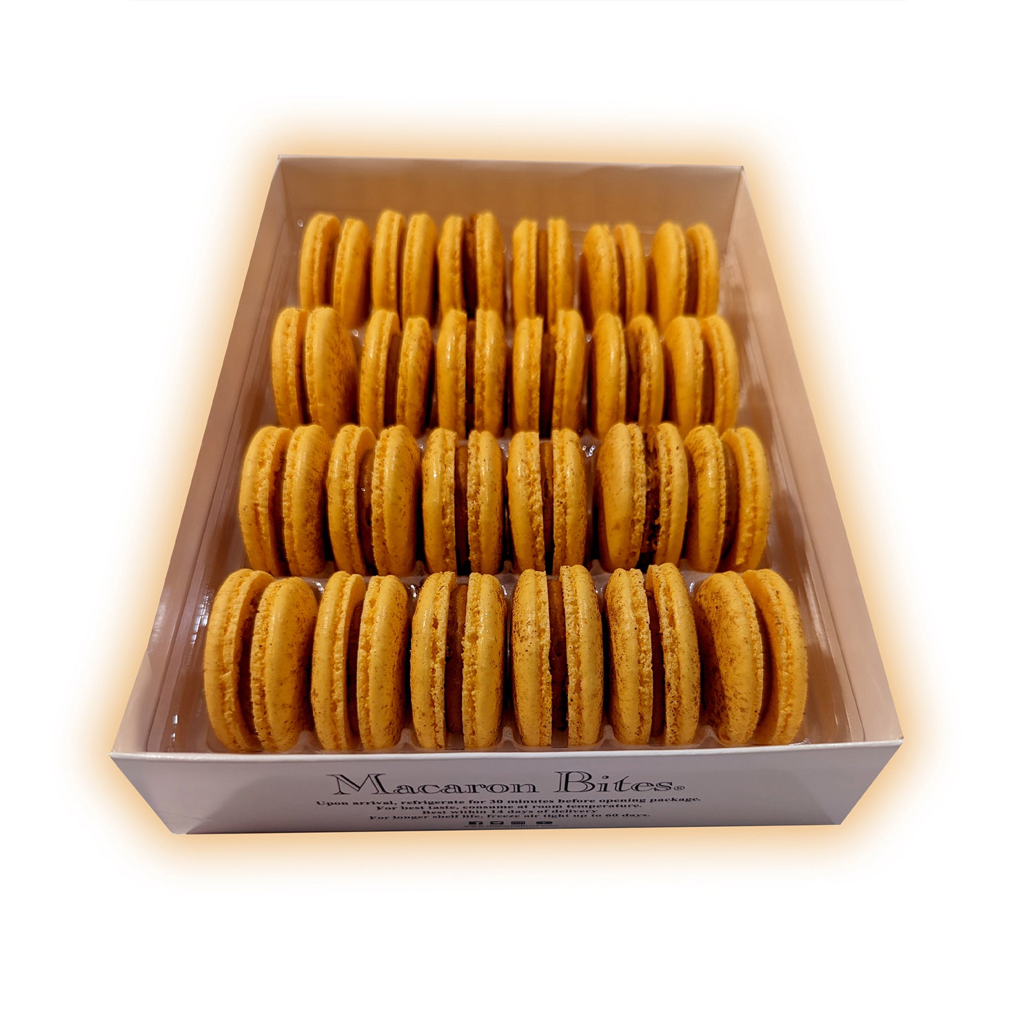 Pumpkin Macaron Cookies Gift Box - 24 Count