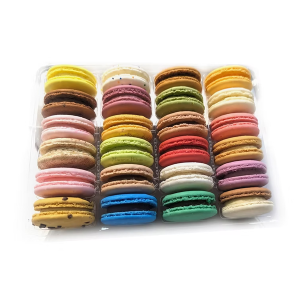 Macaron Box of 24 Assorted French Macaron Flavors