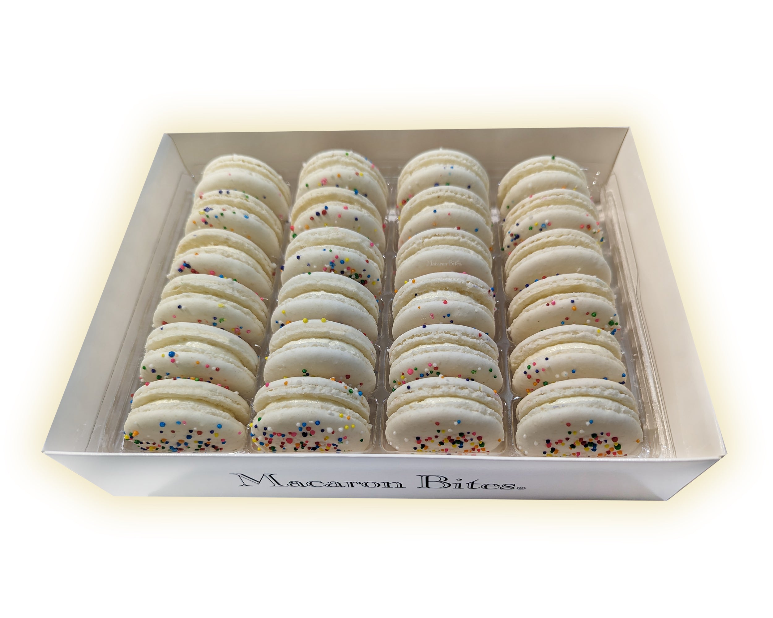 Cake Batter Macaron Cookies Gift Box - 24 Count – Macaron Bite