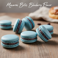 Luxury French Macaron Party Favors Blue & White 5 Pack of 2-Count Boxes