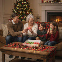 Macaron Bites: 24 French Macarons Gift Box – Red Velvet & Mint Chocolate Holiday Cookies