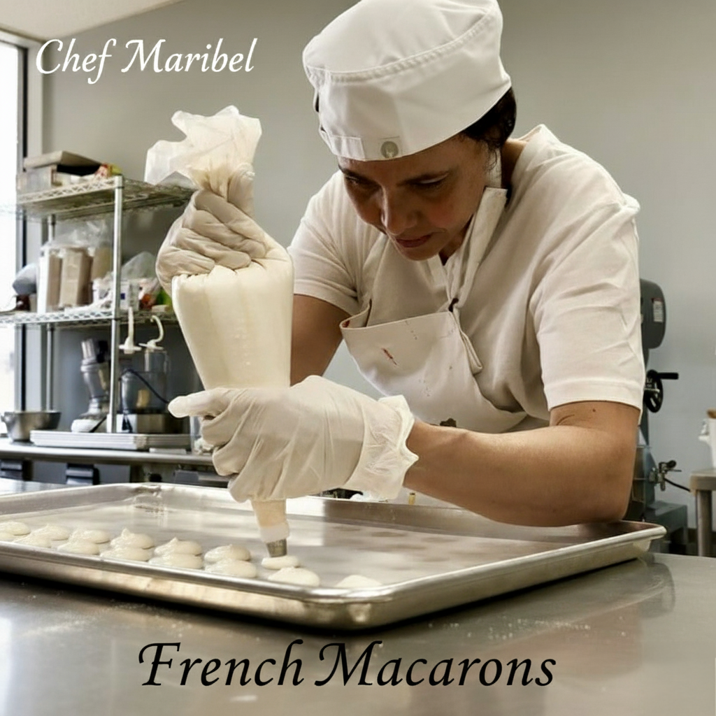 Macarons Strawberry and Vanilla, 24 count