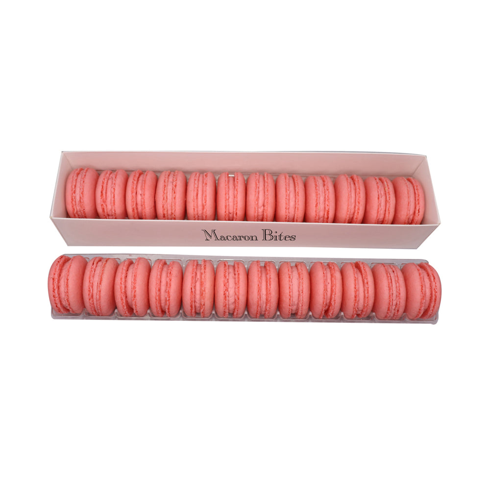French Macaron Gift Box, Strawberry, 24-Pack