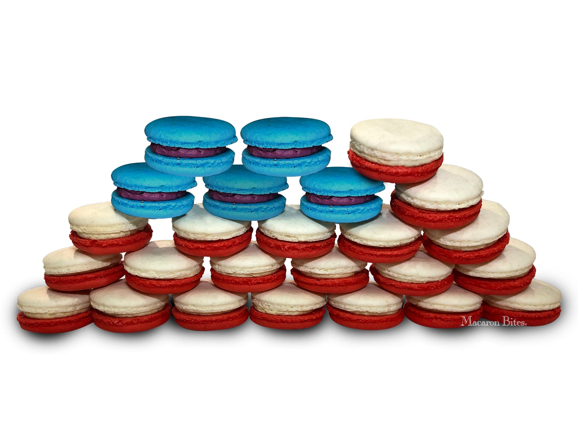 Macaron Gift Box of 36 - The American Flag