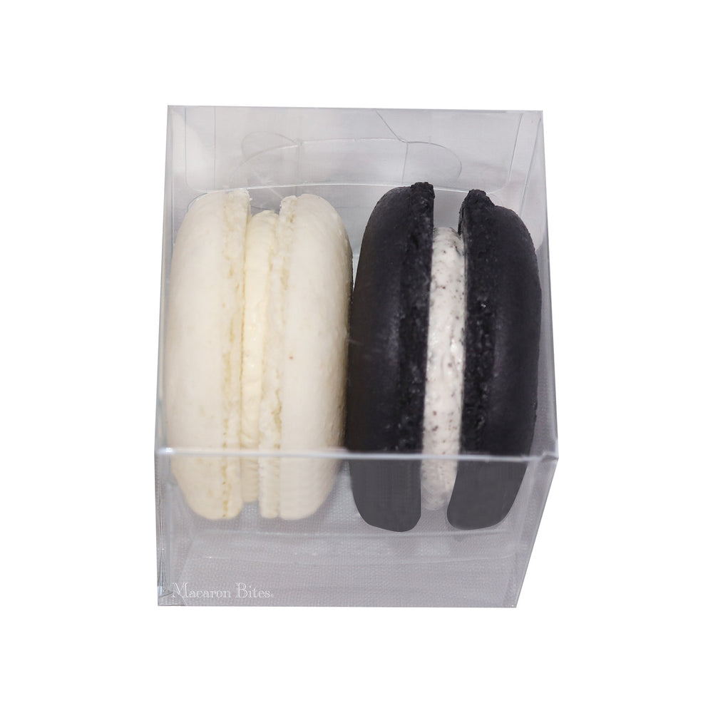 10 Black Tie French Macarons Party Favors Package